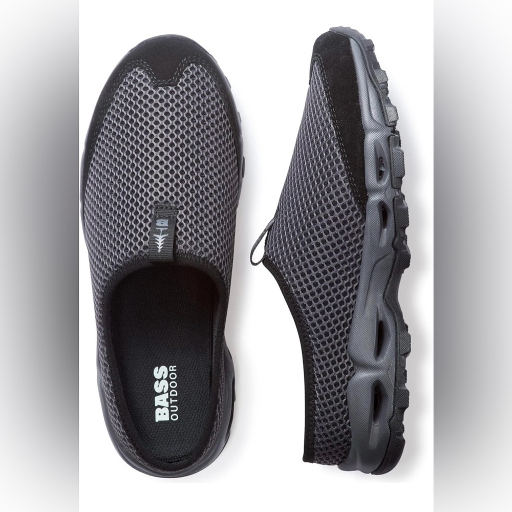 BASS OUTDOOR Women's Aqua MESH Slide Hiking Shoe, Asphalt, US 7 - Picture 3 of 10
